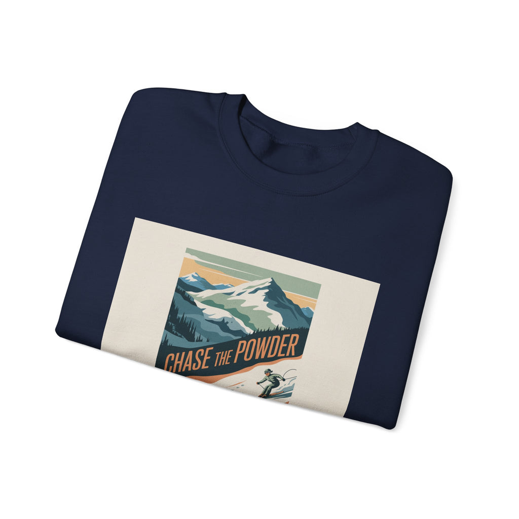 Chase the Powder Ski Crewneck Sweatshirt