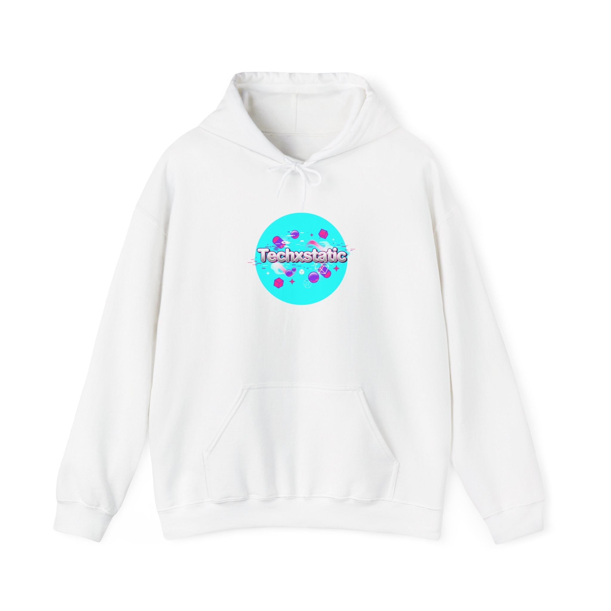 Cyber Holo Technostatic Hoodie | Y2K cyber nostalgia, chrome text