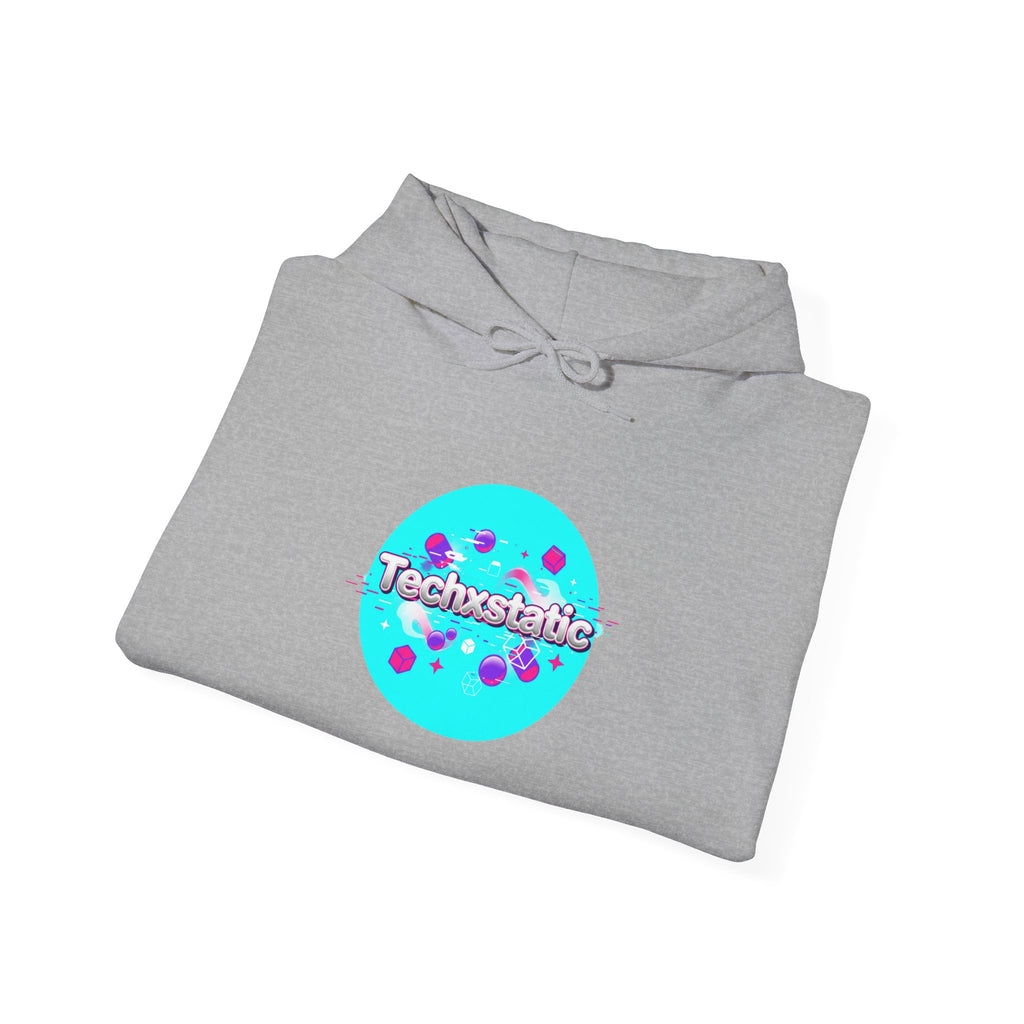 Cyber Holo Technostatic Hoodie | Y2K cyber nostalgia, chrome text