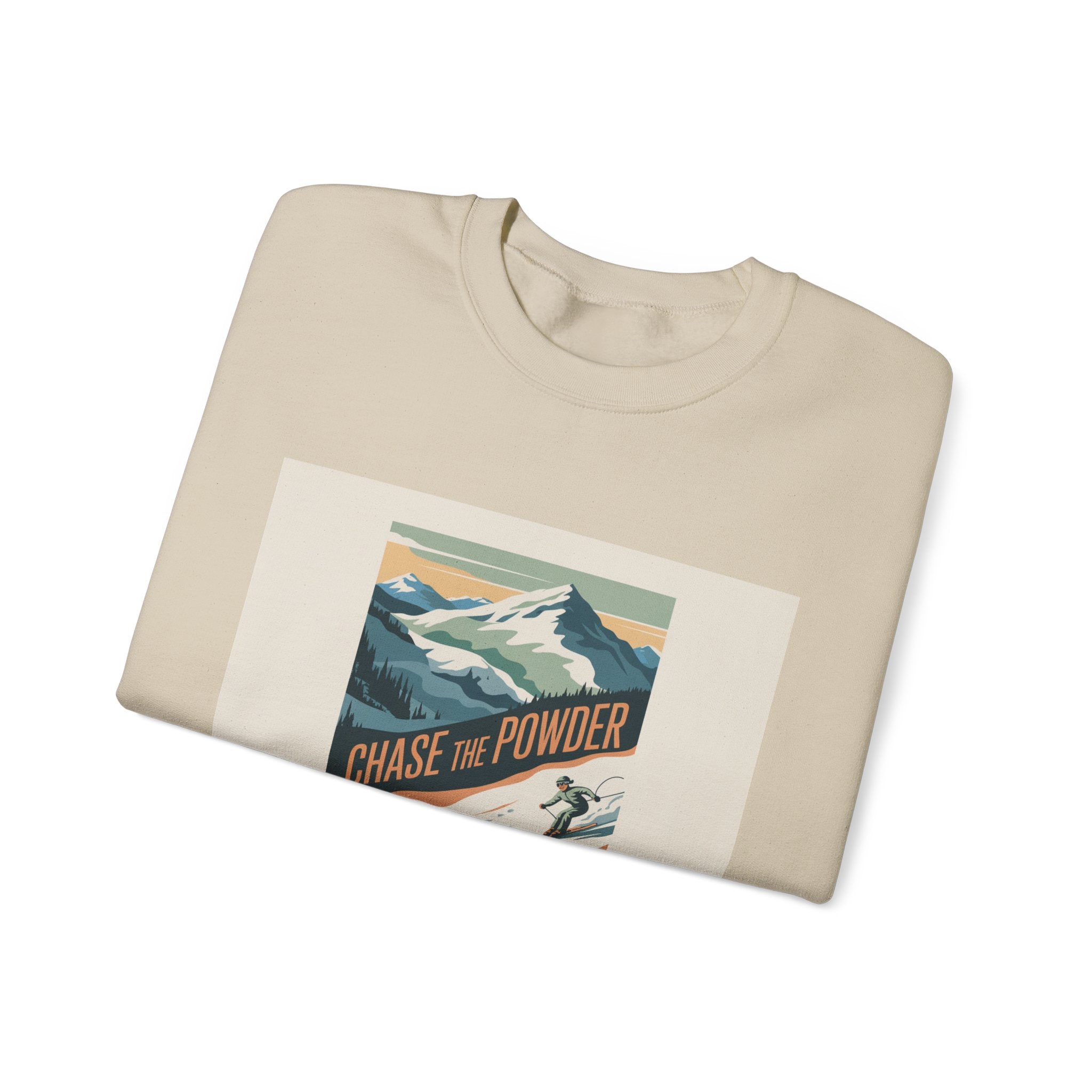 Chase the Powder Ski Crewneck Sweatshirt
