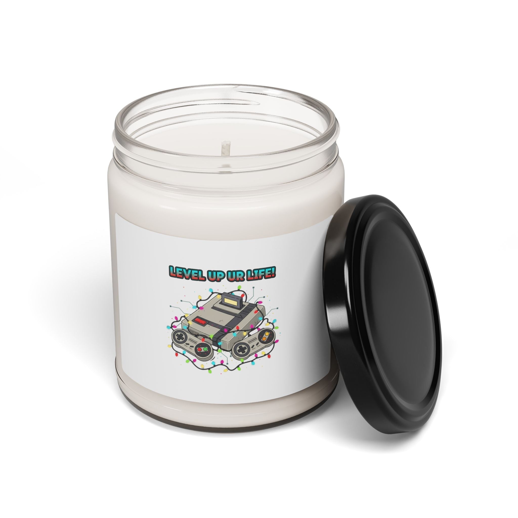 Level Up Life Gamer Soy Candle, PC Gamer Desk Candle | LAN Party Scent