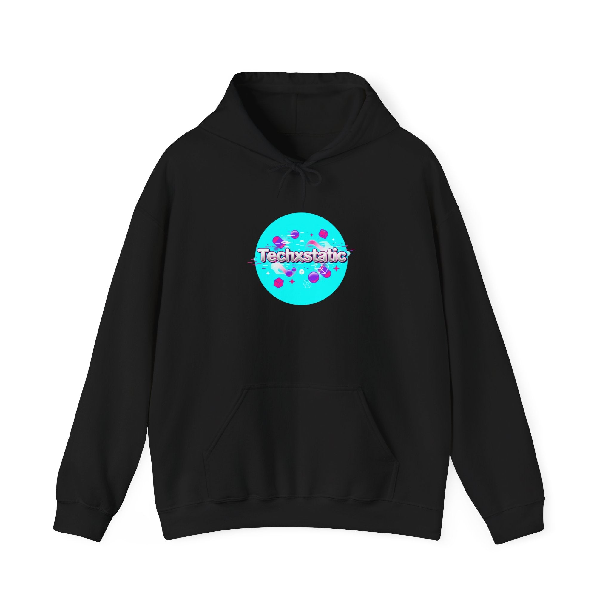 Cyber Holo Technostatic Hoodie | Y2K cyber nostalgia, chrome text