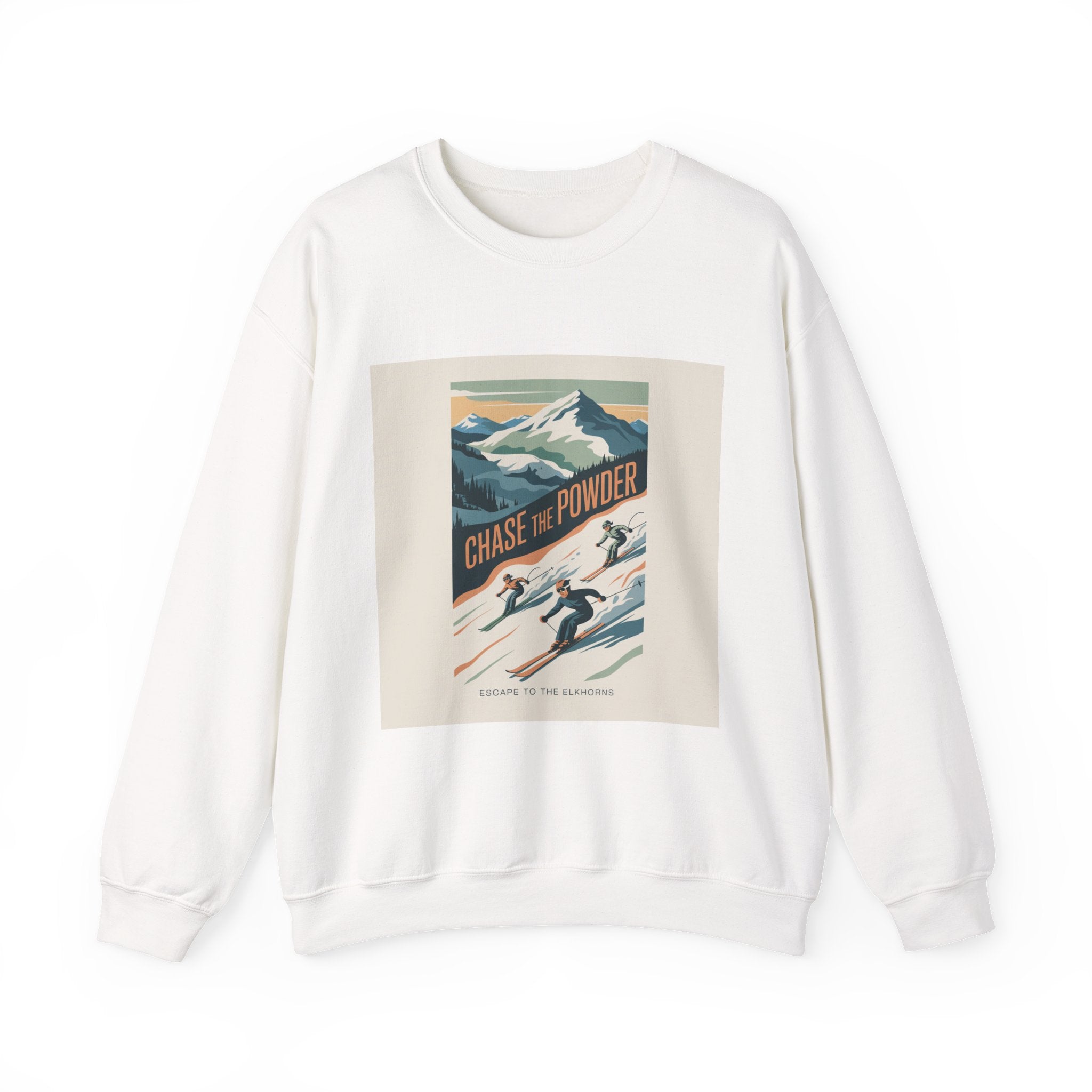 Chase the Powder Ski Crewneck Sweatshirt
