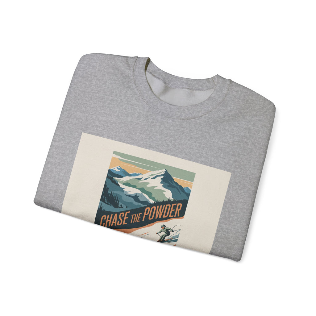 Chase the Powder Ski Crewneck Sweatshirt