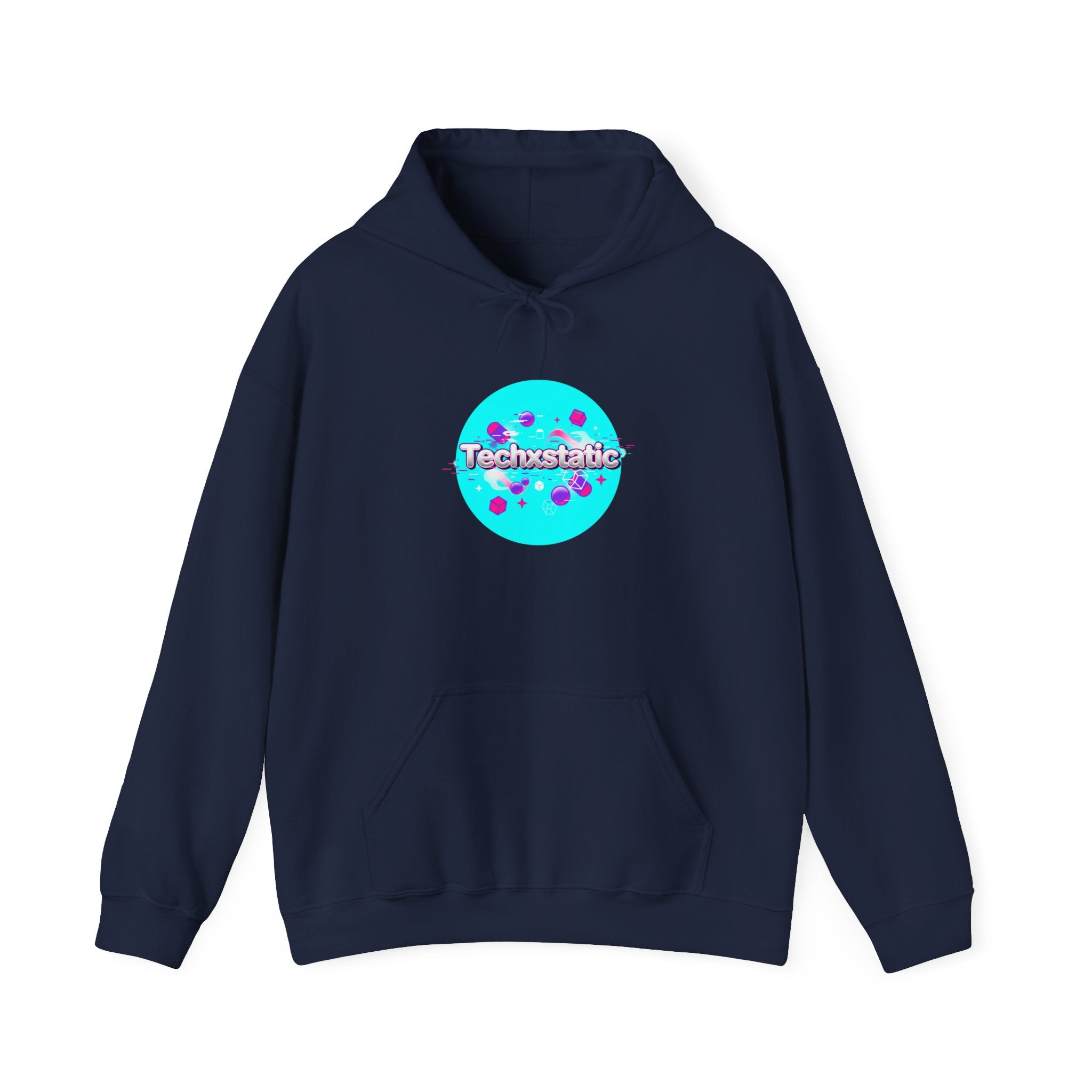 Cyber Holo Technostatic Hoodie | Y2K cyber nostalgia, chrome text