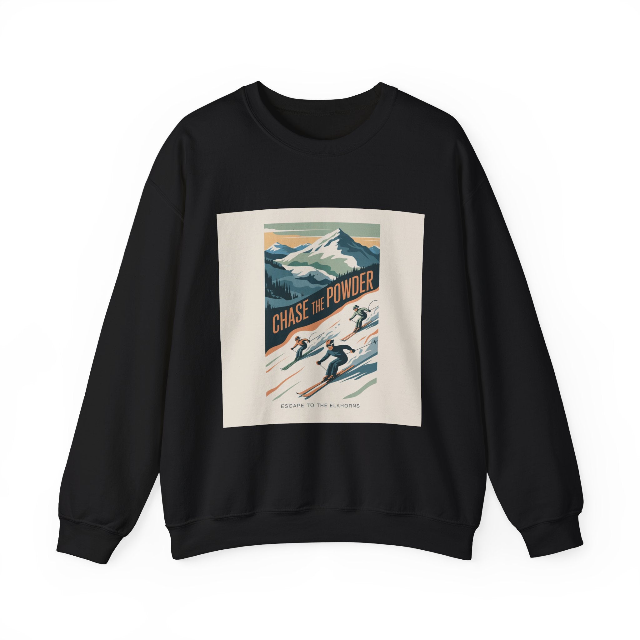 Chase the Powder Ski Crewneck Sweatshirt
