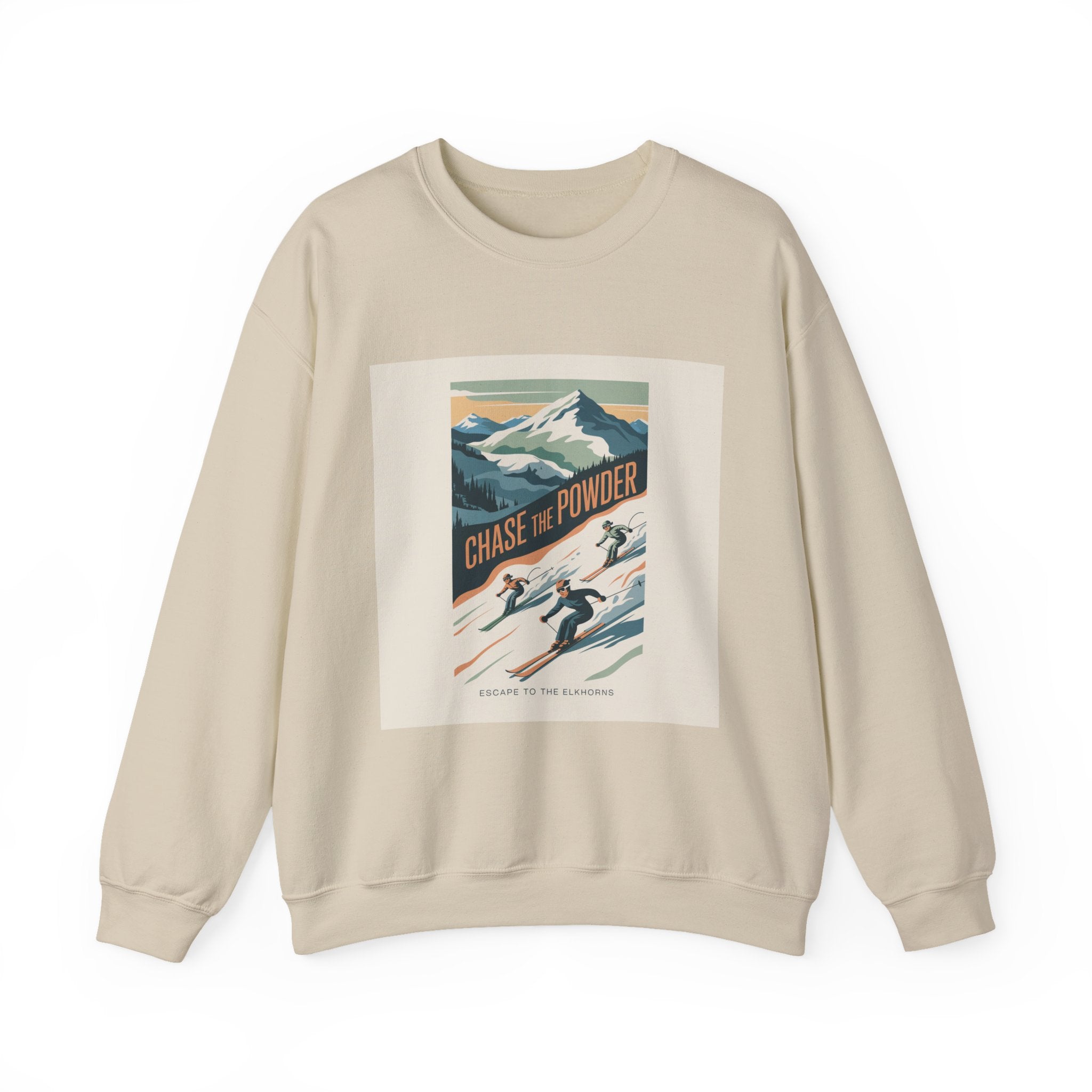 Chase the Powder Ski Crewneck Sweatshirt