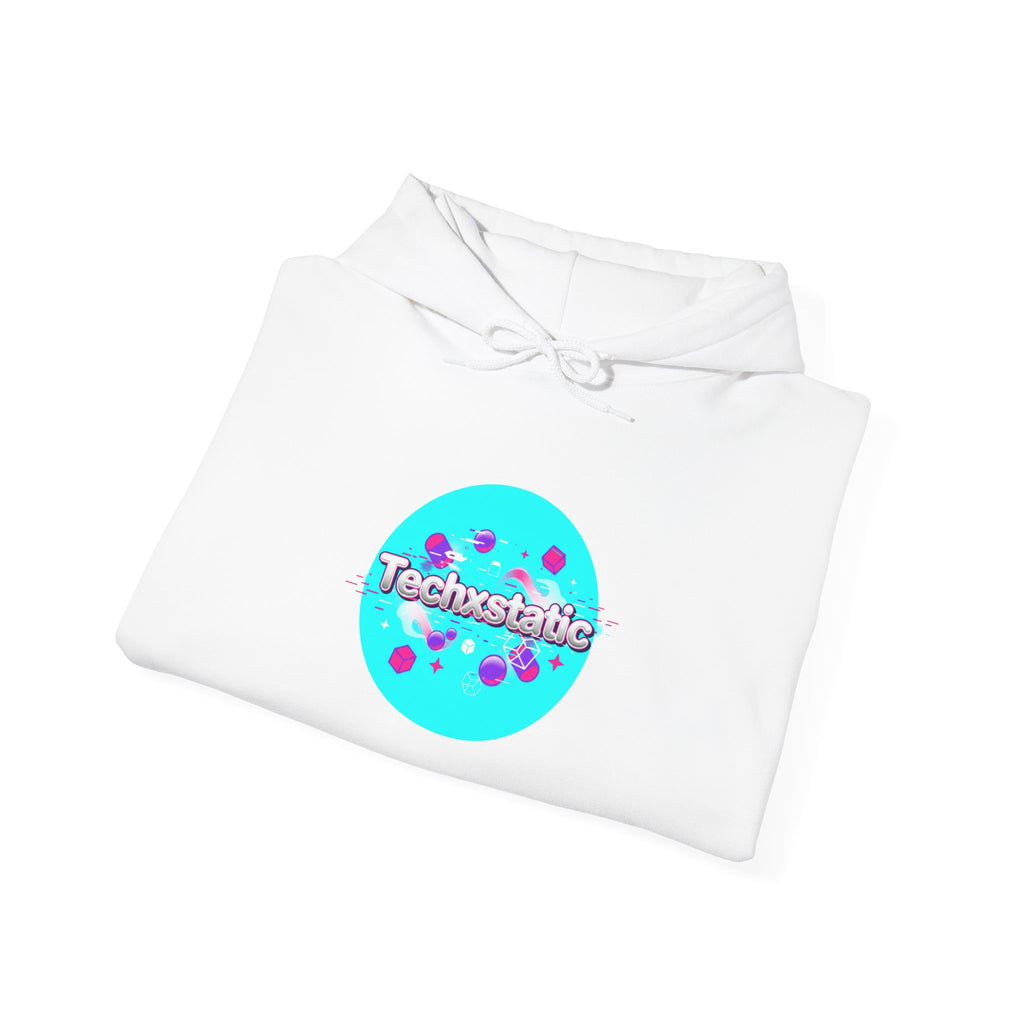 Cyber Holo Technostatic Hoodie | Y2K cyber nostalgia, chrome text