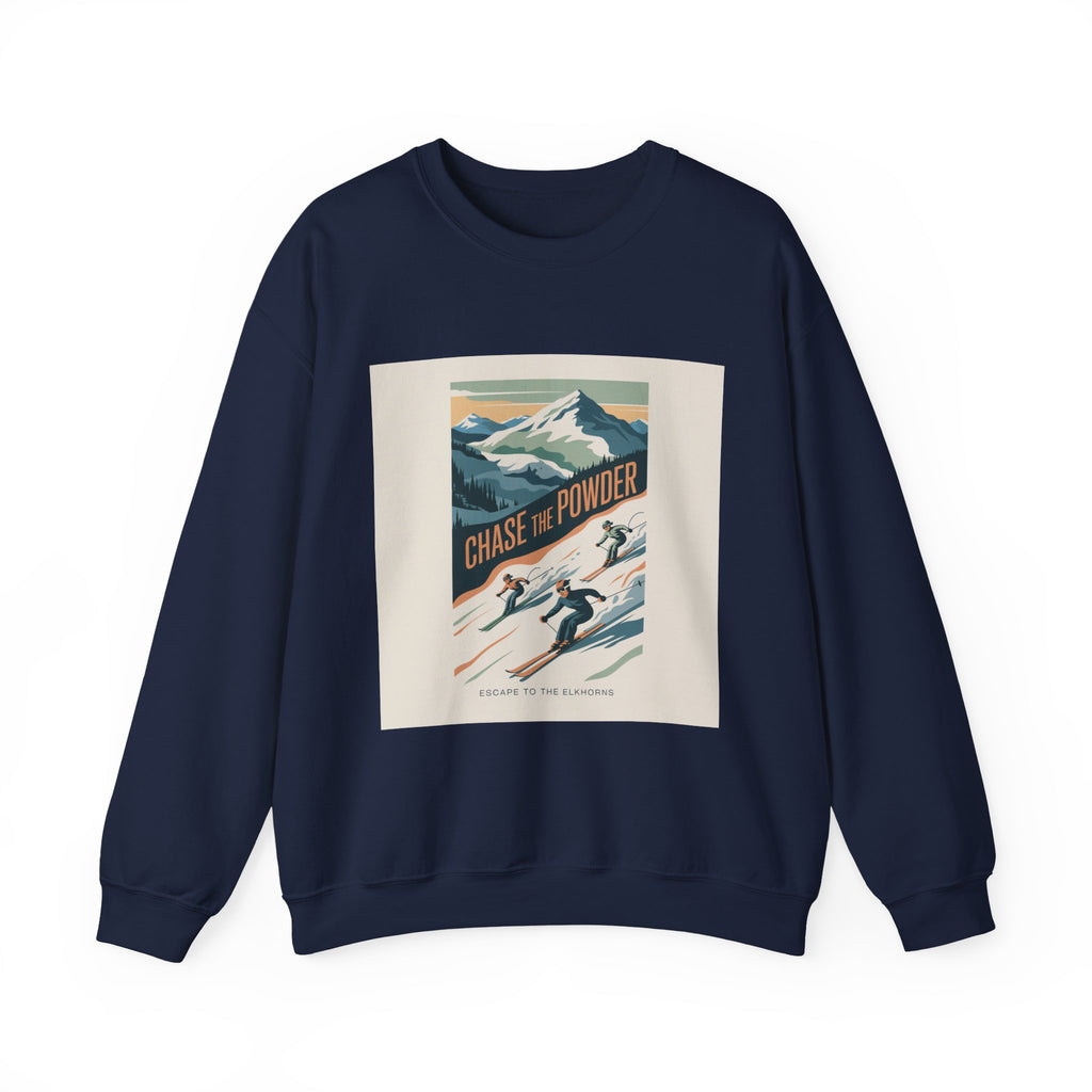 Chase the Powder Ski Crewneck Sweatshirt