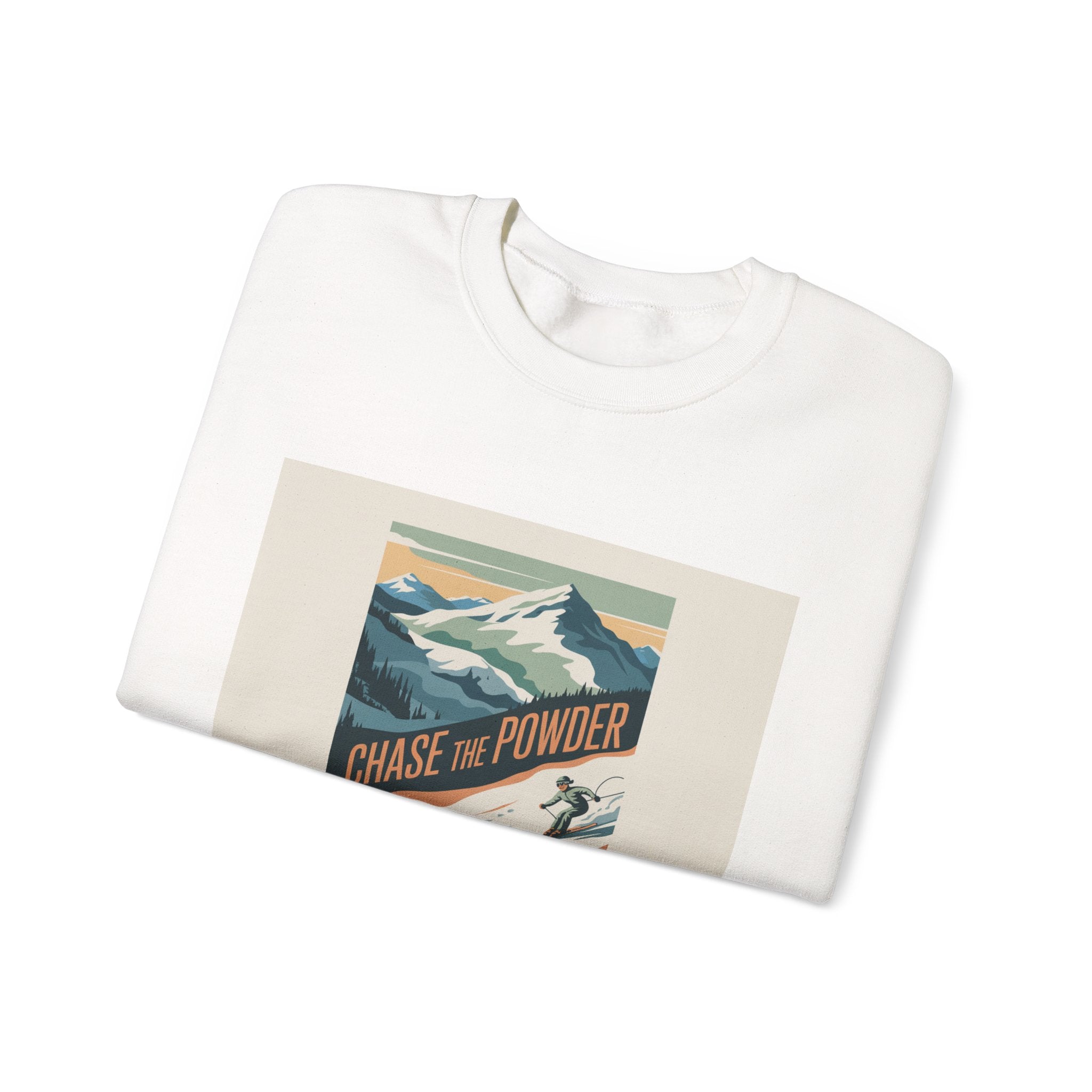 Chase the Powder Ski Crewneck Sweatshirt