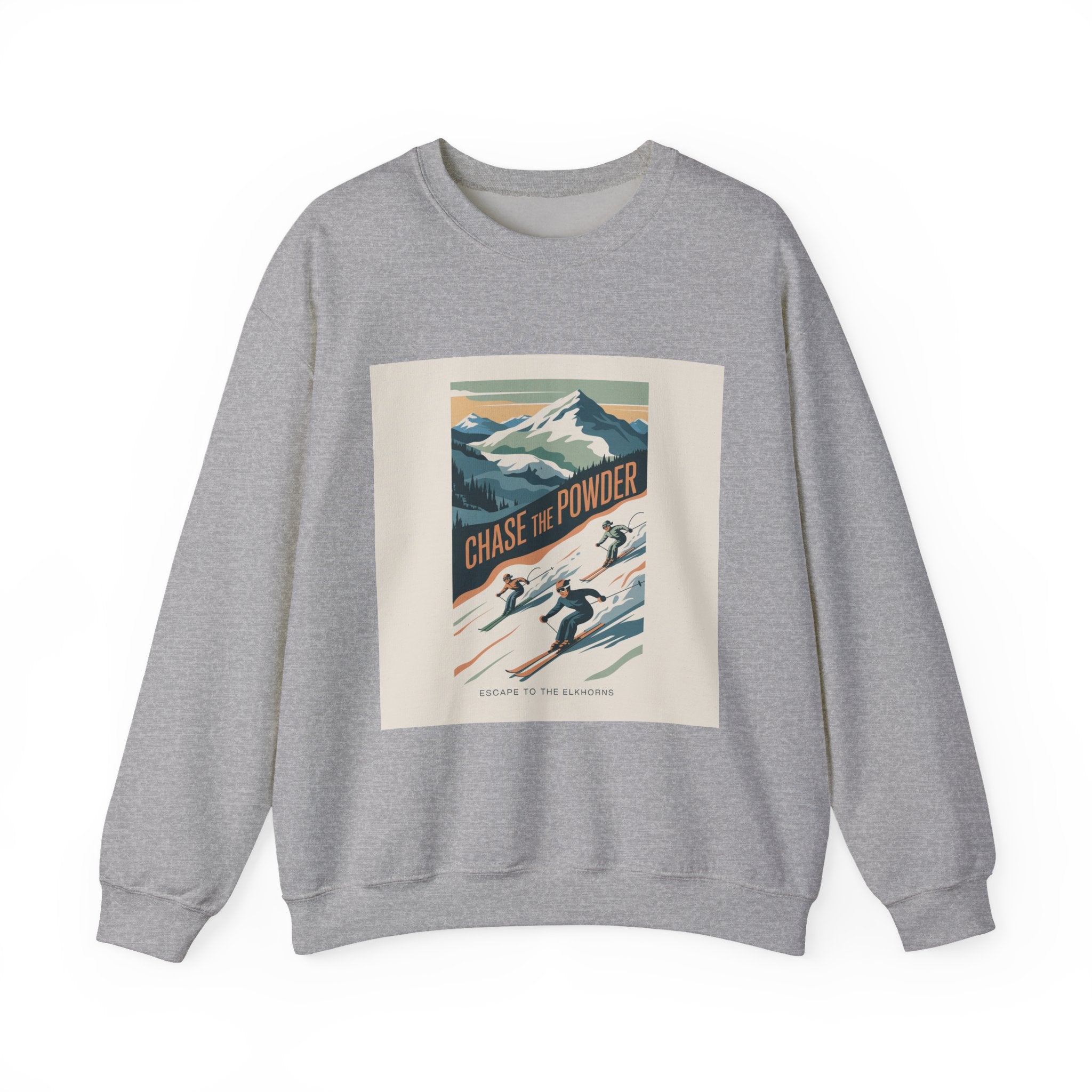 Chase the Powder Ski Crewneck Sweatshirt