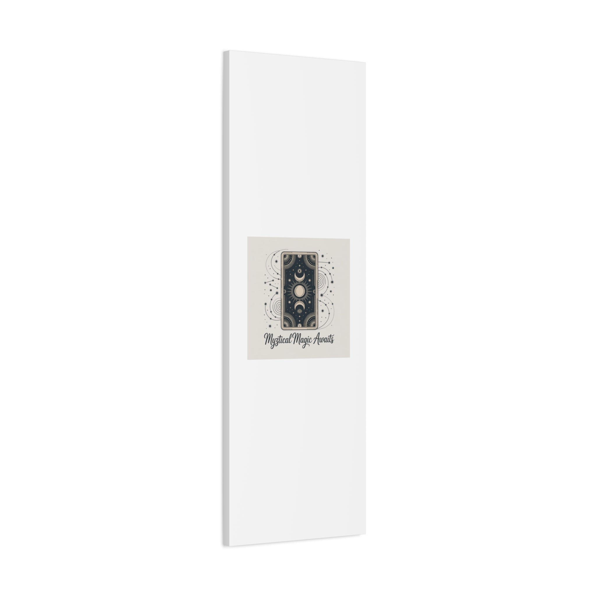 Mystical Magic Awaits Canvas Wall Art — Tarot Moon Sun Spiritual Decor