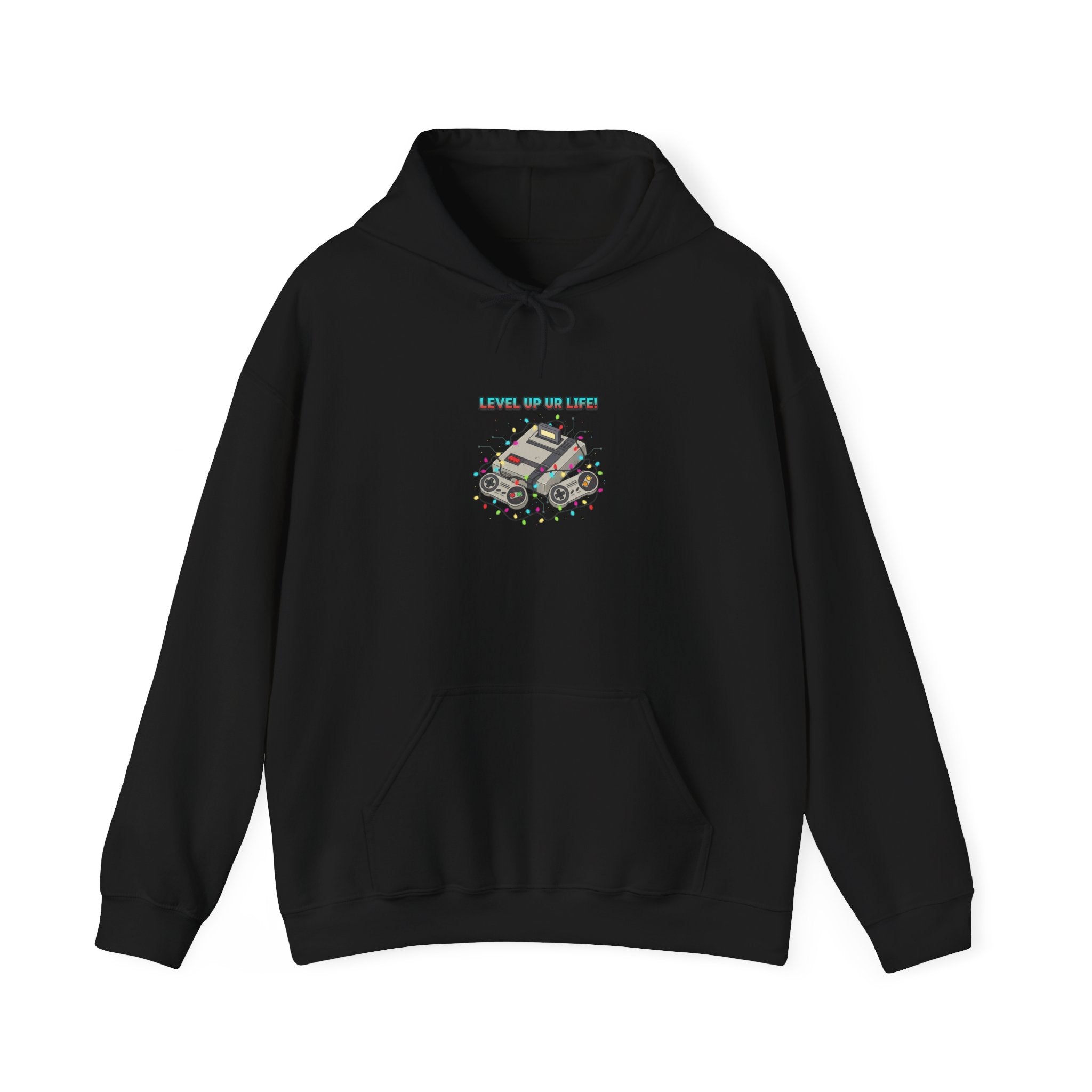 Level Up PC Gamer Hoodie | Gamer & Tech, Monospace Pixel Design