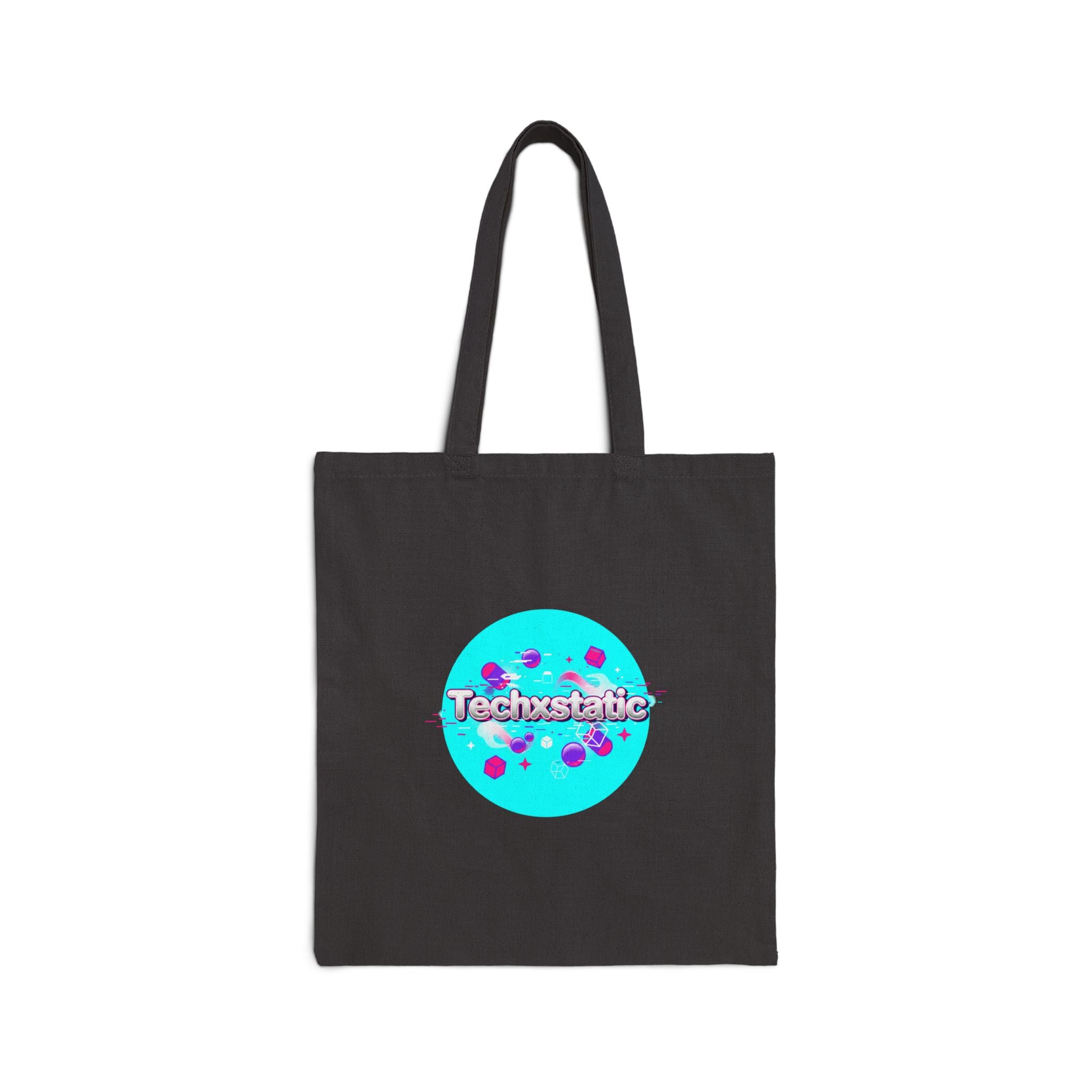 Techxstale Chrome Logo Tote, Y2K Cyber Holo Aesthetic