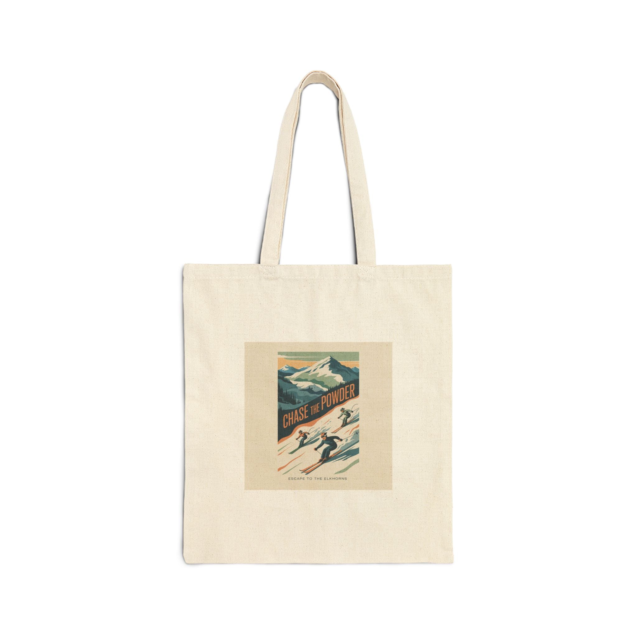 Tote — Vintage Ski Poster Canvas Tote (Chamonix Mont-Blanc)