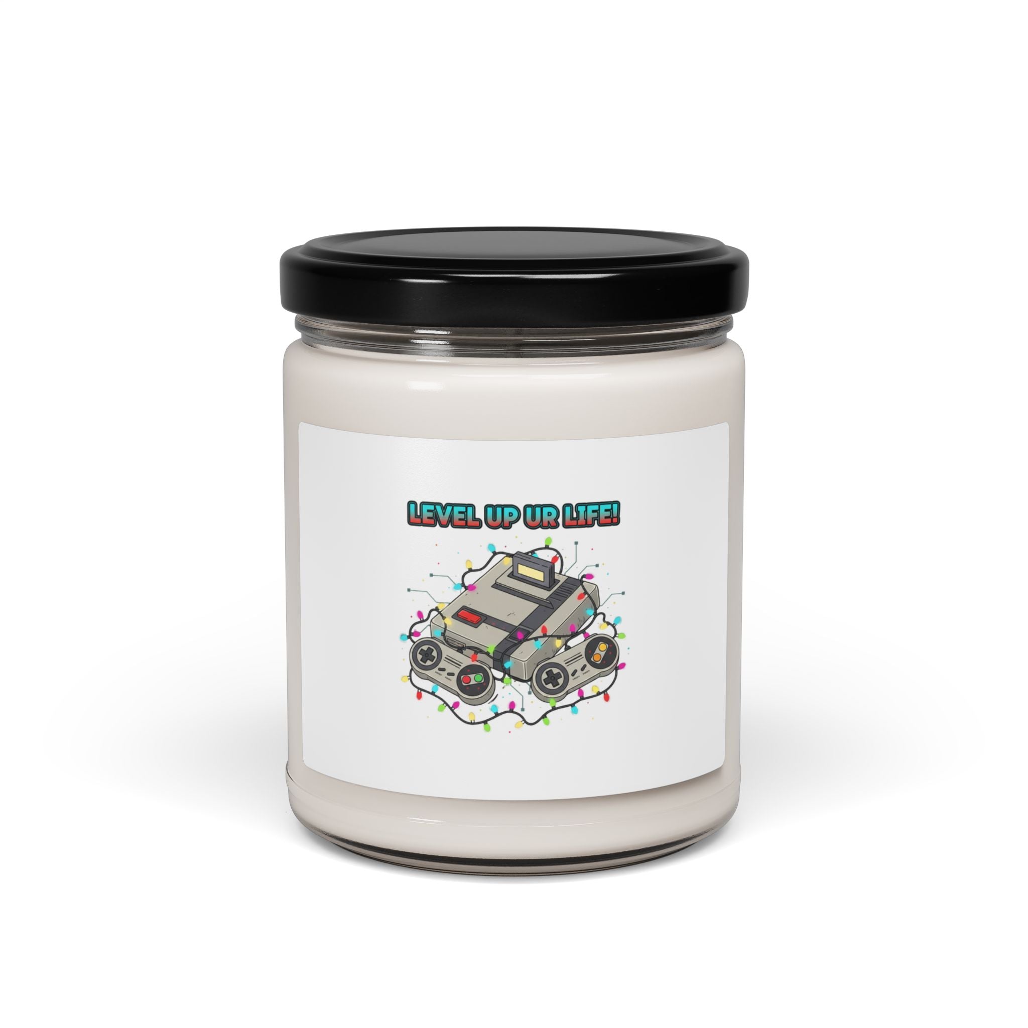 Level Up Life Gamer Soy Candle, PC Gamer Desk Candle | LAN Party Scent
