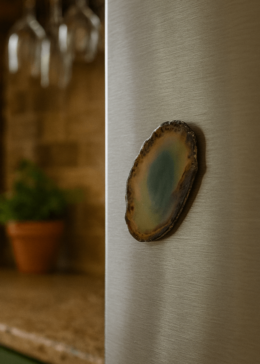 Agate Slice Crystal Fridge Magnet