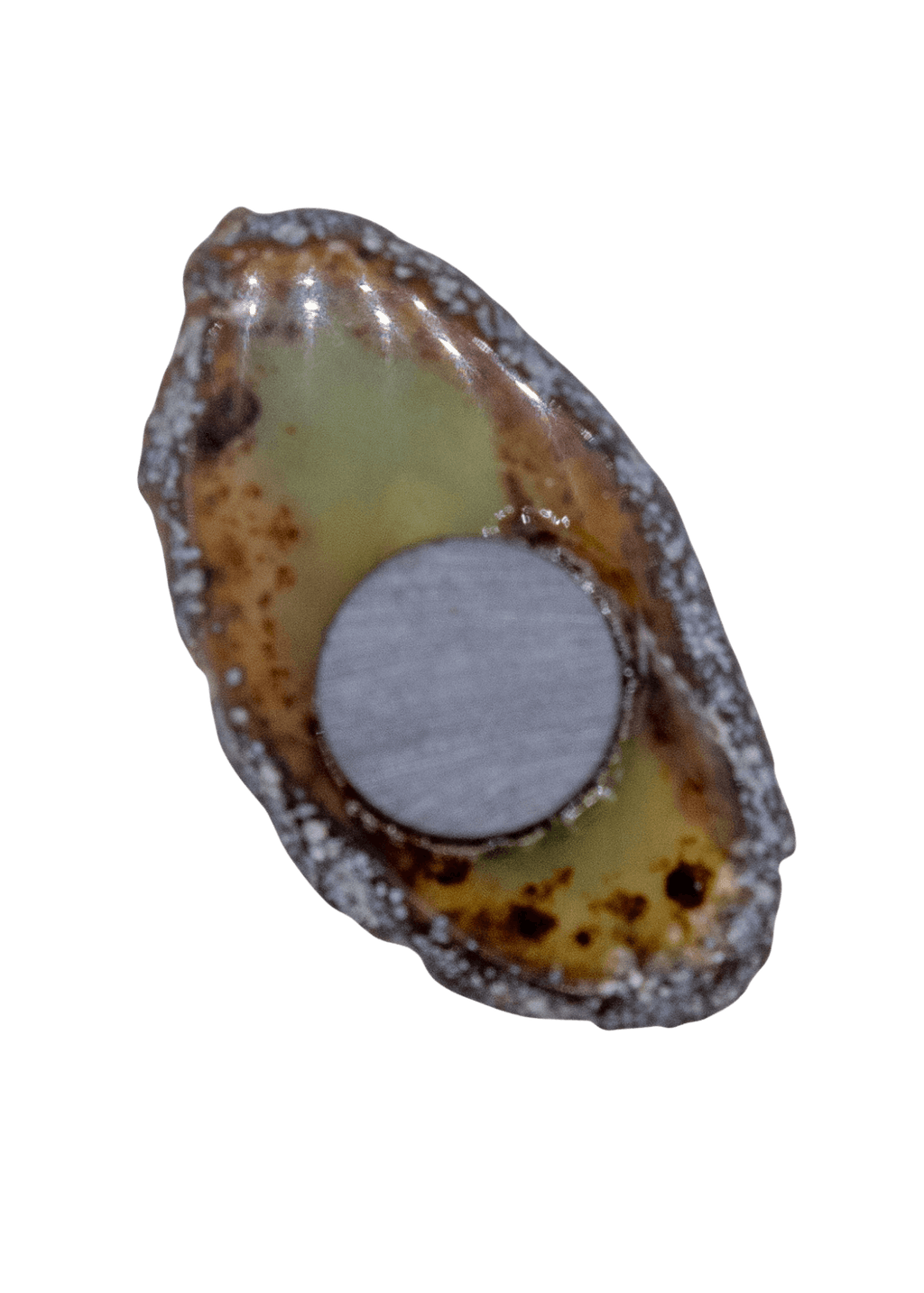 Agate Slice Crystal Fridge Magnet