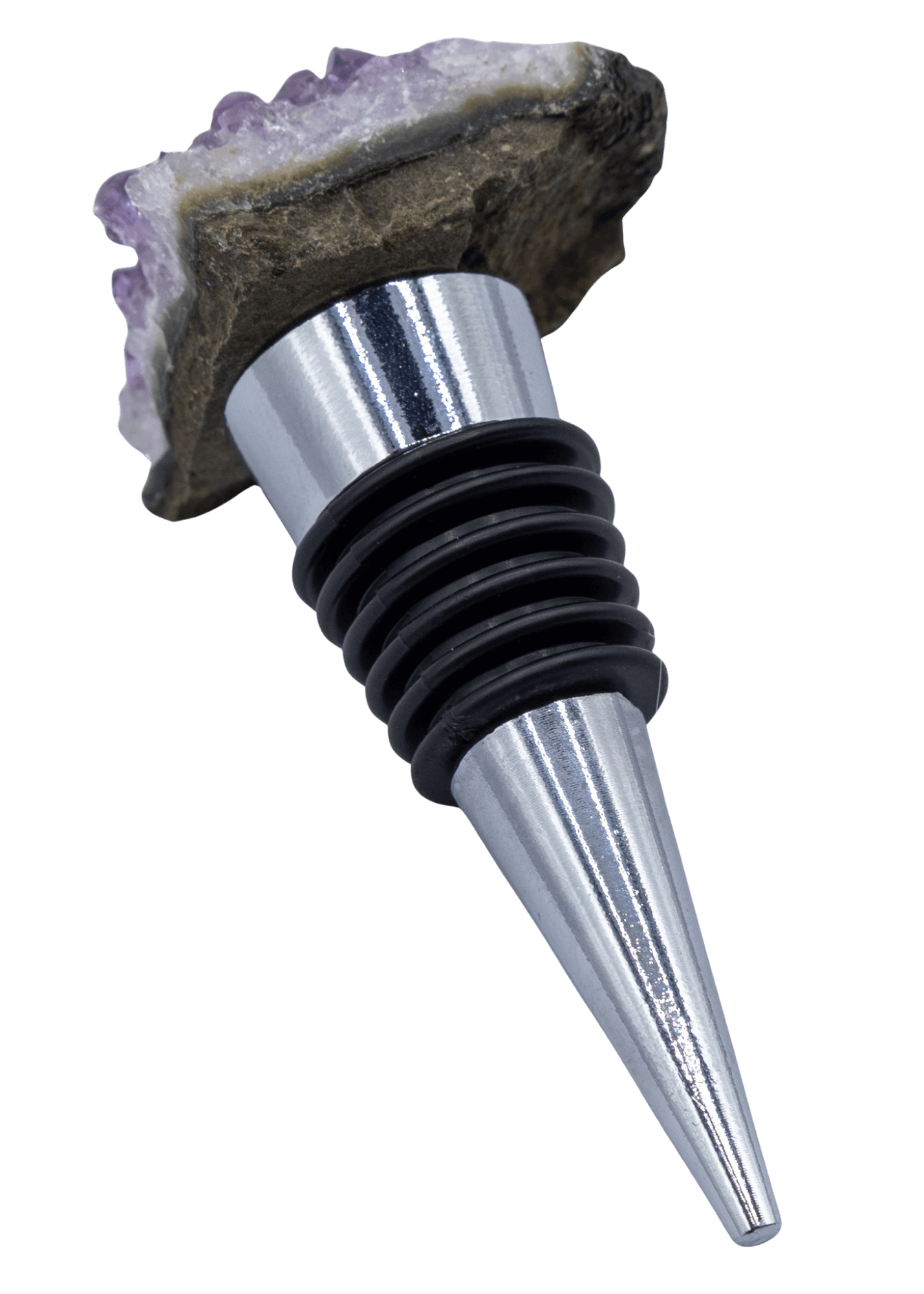 Amethyst Crystal Cluster Wine Stopper