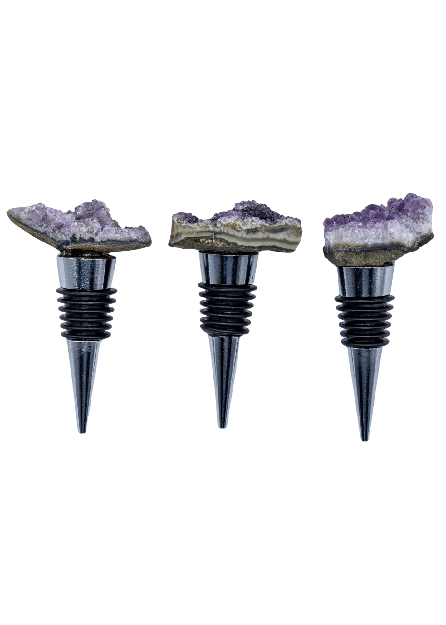 Amethyst Crystal Cluster Wine Stopper
