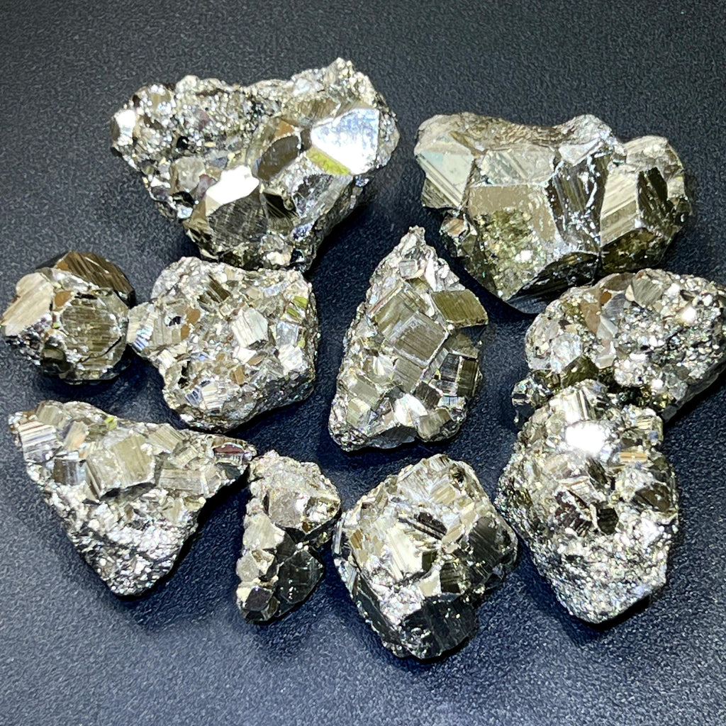 Extra Quality Premium Pyrite Small Crystal Clusters (By The Piece Or Pound) Peru Rough Wholesale